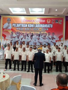 Perseteruan KONI Labuhanbatu Berakhir,  H. Boster Sitio Dilantik Jadi Ketua