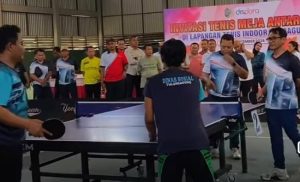 Pj Bupati Heru Suseno Resmikan Invitasi Tenis Meja Antar OPD di Tulungagung