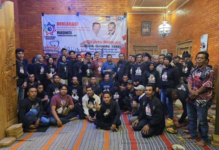 Tim Bhinneka dan Tim Pemenangan Deklarasi Dukung Mardinoto
