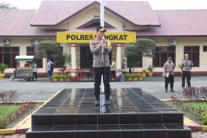 Polres Langkat Gelar Apel Siaga I Pengamanan Pelantikan Presiden dan Wapres 2024