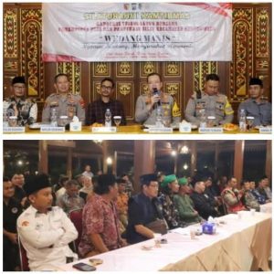 Kapolres Tulungagung Bangun Sinergi dengan Forkopimcam dan Komunitas Pencak Silat di Kedungwaru
