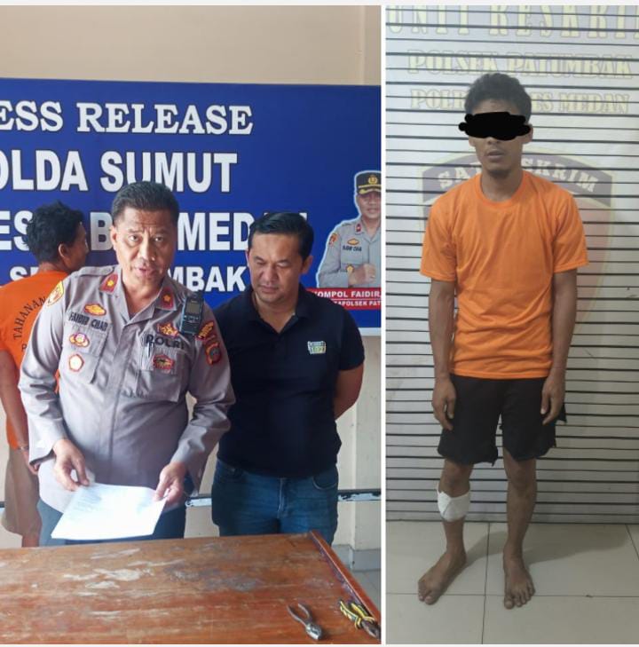 Pencuri AC Ditembak Polsek Patumbak