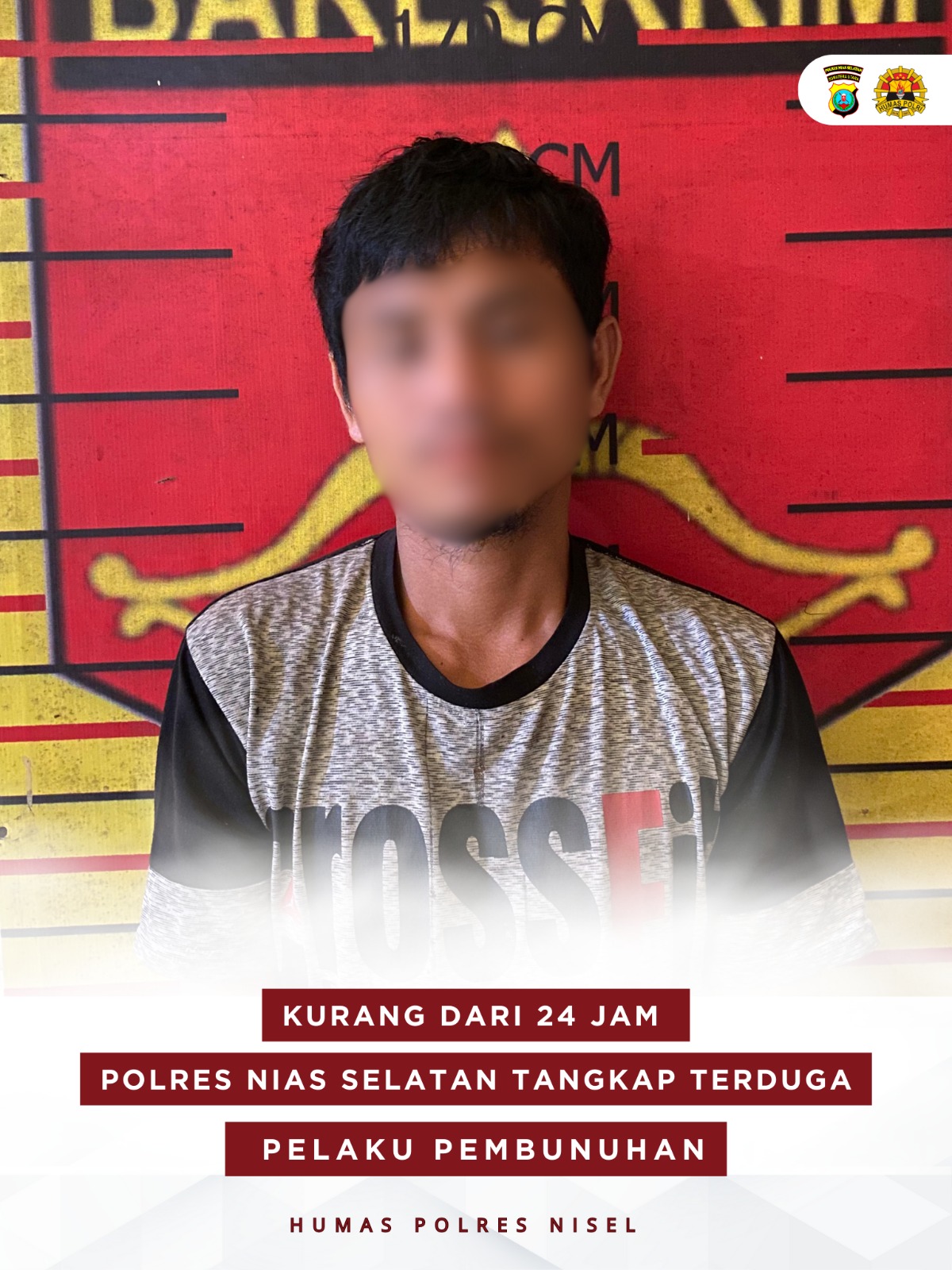 Kurang dari 24 Jam, Polres Nisel Tangkap Terduga Pelaku Pembunuhan