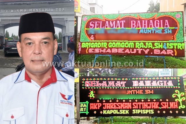 DPO Christoph Munthe Gelar Pesta Mewah, Polres Tebing Tinggi Bukan Tangkap Malah Kirim Papan Bunga