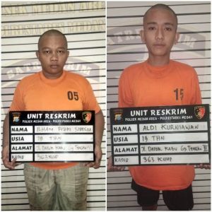 1 Jam Setelah Beraksi,2 Pencuri Sepeda Motor Ditangkap,Seorang Ditembak