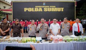 Dalam 2 Bulan, Polda Sumut Bongkar Ratusan Kasus, Sita Ratusan Kg Narkoba