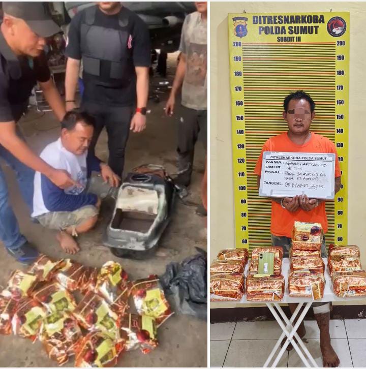 Polda Sumut Tangkap Jaringan Narkoba, Tangki Mobil Dimodifikasi Sembunyikan 13 Kg Sabu