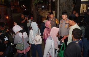 Kapolres dan Wakil Bupati Tulungagung Menyambut Kedatangan Peserta “Mudik Seru Bareng NU”