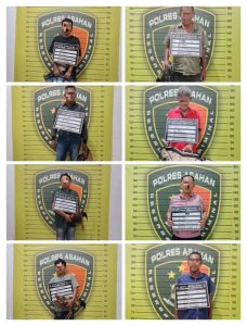 Polres Asahan Gerebek Arena Sabung Ayam, Delapan Pria Diamankan