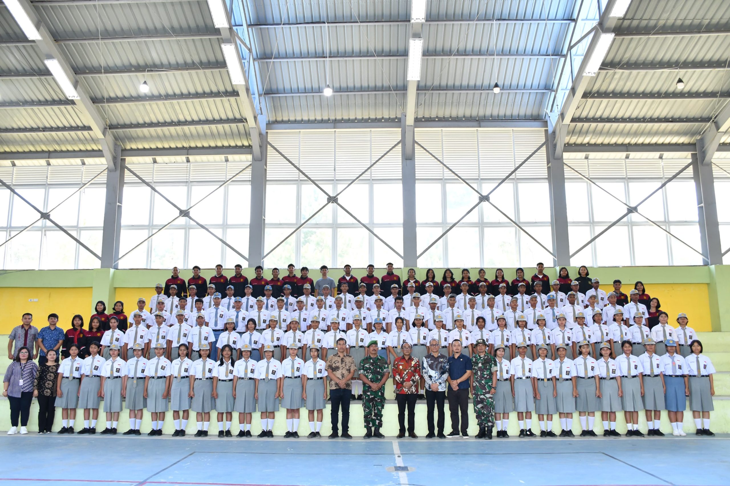 Wabup Pimpin Upacara Seleksi Paskibraka 2025 Tingkat Kabupaten Samosir