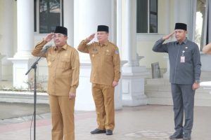 Pemkab Tanjabbar Gelar Apel Gabungan dan Halal Bihalal