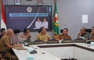 Bupati dan Forkopimda Kab. Karo Ikuti Rakor Pengendalian Inflasi dan Sosialisasi Sekolah Unggul Garuda