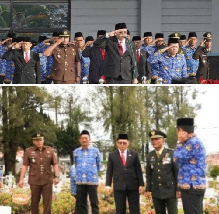 Wabup Karo Pimpin Upacara Harkitnas 2025, Dilanjutkan Ziarah ke Taman Makam Pahlawan