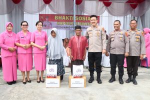 Kunker Ke Polsek Jajaran, Kapolres Binjai Berikan Bantuan Kepada Masyarakat