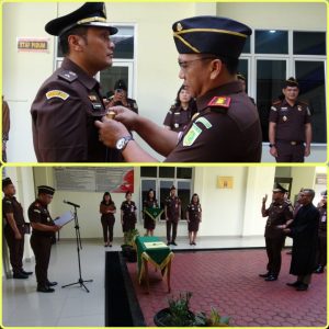 Kajari Toba Lantik Ris Piere Handoko Sigiro Sebagai Kasi Pidsus