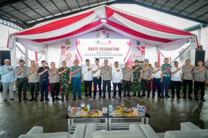 Sambut HUT Bhayangkara ke-79, Polda Sumut Gelar Bakti Kesehatan dan Sosial Warga Belawan