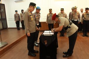 Kapolres Binjai Pimpin Sertijab Kasat Reskrim