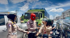 Satlantas Polres Bengkalis Usung ICON HERO “SPIDERMAN” dalam Operasi Patuh Lancang Kuning 2025