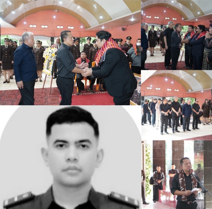 JAM Pidsus, Kapuspenkum dan Kajati Ikuti Upacara Penyerahan Jenazah Calon Jaksa Alm. Reynanda Primta Ginting