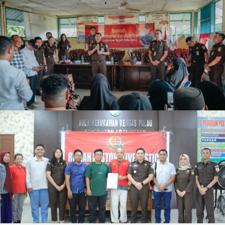 Mulianya Hati Korban Memaafkan Para Tersangka, Kejati Sumut Selesaikan 6 Perkara Dengan Humanis