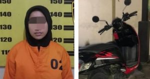 Wanita Asal Aceh Diamankan Polisi Usai Bawa Kabur Motor Korban