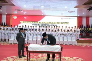 Bobby Nasution Kukuhkan Paskibraka Sumut 2025