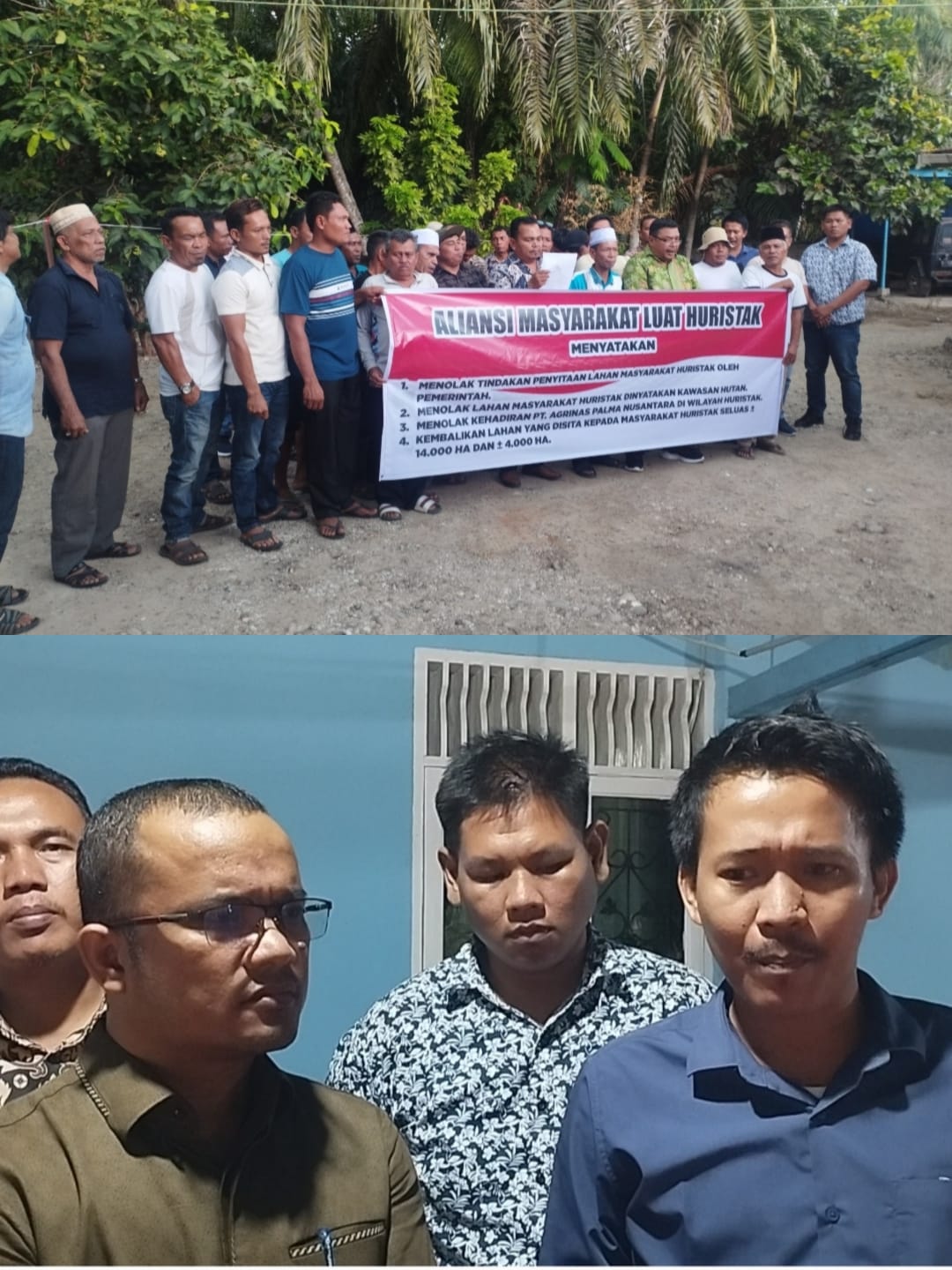 Aliansi Masyarakat Luat Huristak Menolak Penyitaan Lahan Oleh Pemerintah