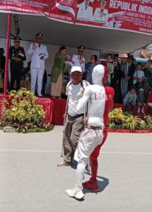 Aksi Merah Putih Warnai Defile HUT ke-80 RI di Balige, Bupati Toba Terpukau