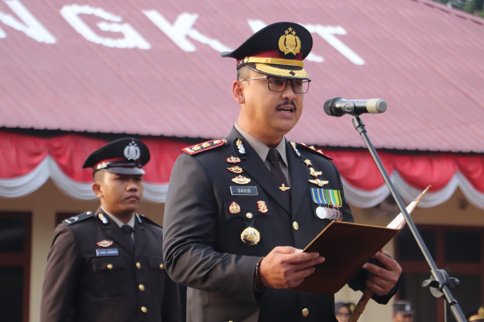 Upacara HUT RI KE 80, Kapolres Langkat: Jaga Persatuan dan Keamanan Bangsa