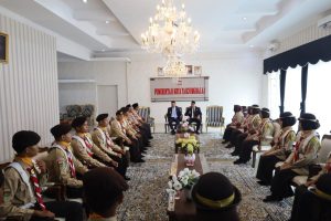 Wali Kota Selaku Kamabicab Terima Silaturahmi Pasukan 17 Gerakan Pramuka Kwartir Cabang