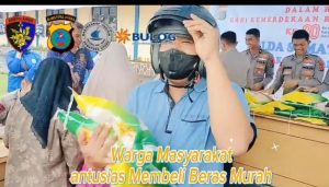 Direktorat Polairud Polda Sumut Gelar GPM, Salurkan 5 Ton Beras SPHP untuk Warga Sekitar Mako Polairud