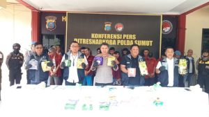 Polda Sumut Tangkap Dua Warga Aceh Selundupkan 5 Kg Sabu