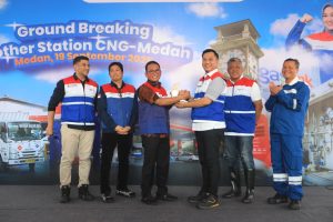 Pertama di Medan, Zakiyuddin Harahap Ground Breaking Pembangunan Mother Station CNG