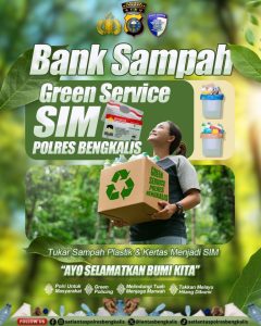 Polres Bengkalis Gemparkan Publik dengan “Green Service SIM”: Inovasi Cerdas, Sampah Jadi SIM, Lingkungan Terjaga