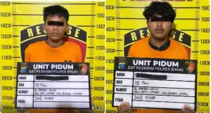 Kojek dan Bagong Dua Pelaku Curanmor Dibekuk Polres Binjai