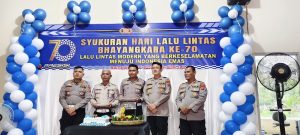 Peringati Hari Lalu Lintas Ke-70, Sat Lantas Polres Binjai Syukuran Bersama Anak Yatim