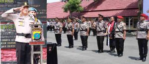 Kapolres Binjai Pimpin Serah Terima Jabatan Waka Polres, Kabag Log dan Kasat Narkoba