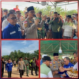 Kapolres dan Sekda Bengkalis Tinjau Langsung Aksi Warga Desa Darul Aman Terkait Sengketa dengan PT. Priatama Riau