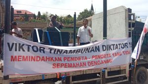 Ribuan Aliansi Masyarakat Bersatu Sumut Gelar Aksi Damai, Tuntut Ephorus HKBP di Ganti