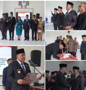 Bupati Toba Lantik Pejabat Pimpinan Tinggi Pratama, Dorong Kinerja dan Inovasi Baru di Lingkungan Pemkab
