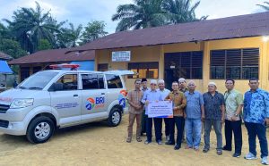 BRI BO Sibuhuan Serahkan Bantuan 1 Unit Mobil Jenazah Kepada Yayasan Pendidikan An-Nur