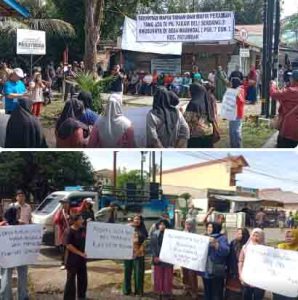 Ratusan Warga Tolak Eksekusi Lahan yang Dihuni Puluhan Tahun di Desa Marindal I