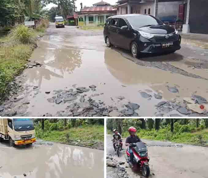Ruas Jalan Penghubung Kabupaten Asahan menuju Toba Rusak Parah, Pemprov Sumut Diminta Lakukan Perbaikan