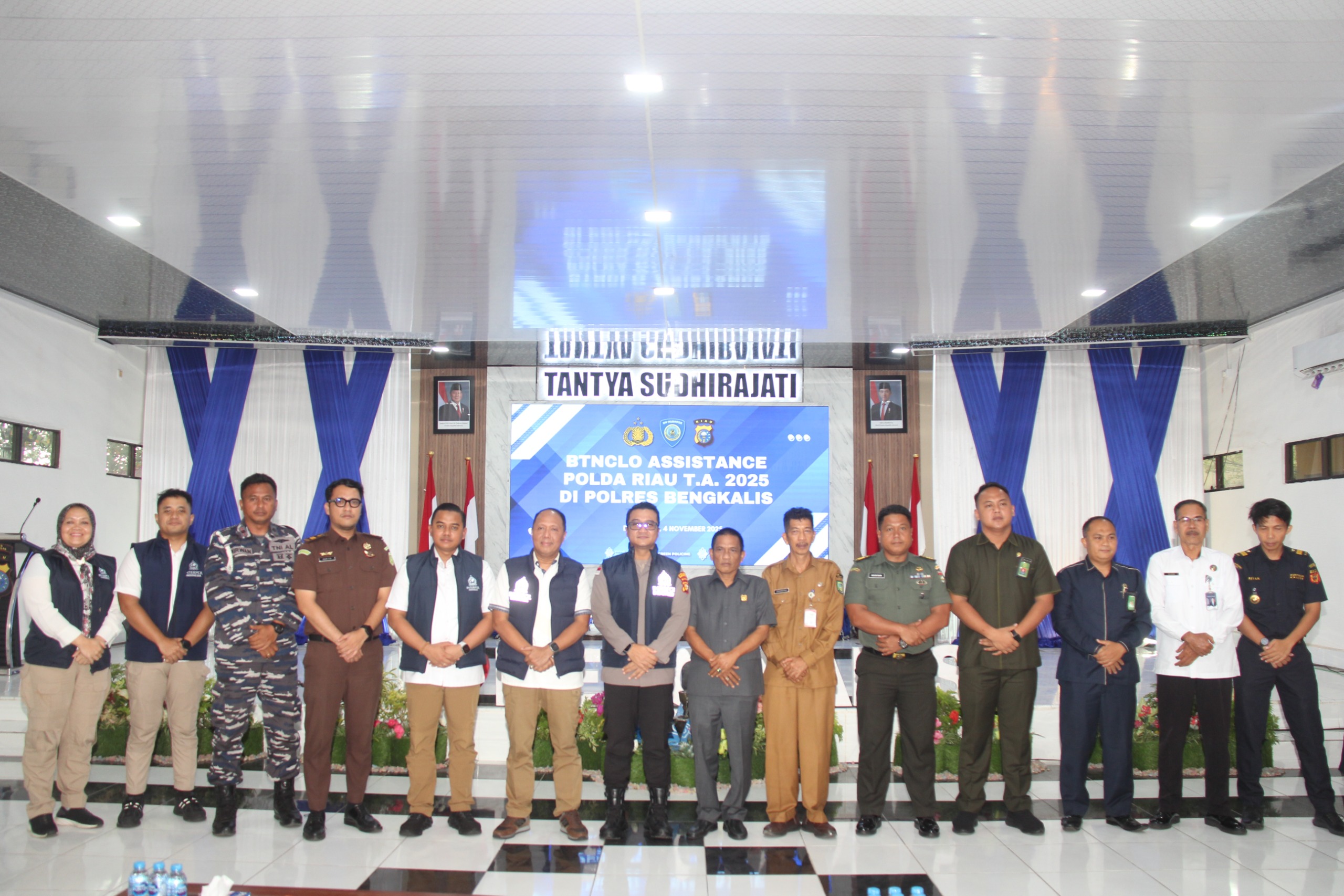 Kegiatan BTNCLO Assistance Polda Riau Tahun 2025 di Polres Bengkalis