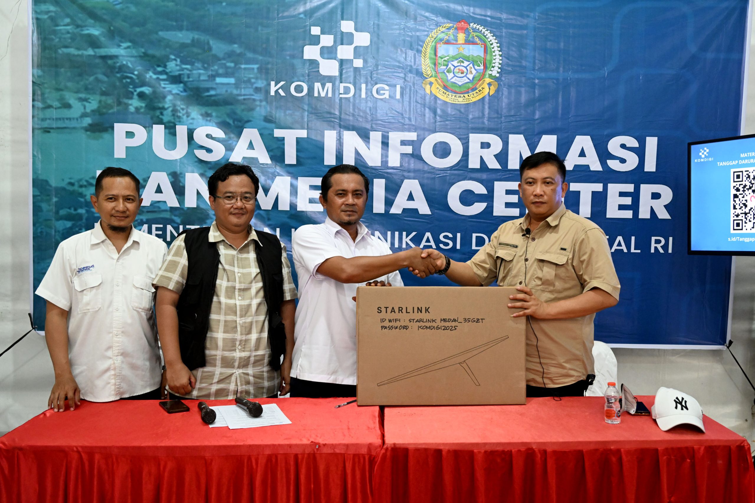 Pemprov Sumut Segera Salurkan Hibah Starlink Komdigi ke Daerah Bencana Banjir dan Longsor
