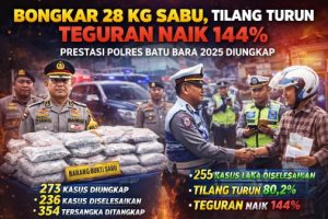 Polres Batu Bara Paparkan Hasil Kinerja Akhir Tahun 2025