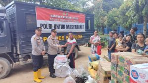 Polres Sibolga Salurkan Bantuan untuk Korban Banjir dan Longsor, Wujud Nyata Kepedulian Polri