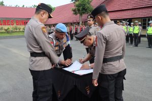 Kapolres Binjai Pimpin Sertijab Kasat Lantas