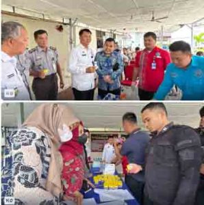 Komitmen P3 Narkotika,Pegawai Lapas TBA Jalani Tes Urine