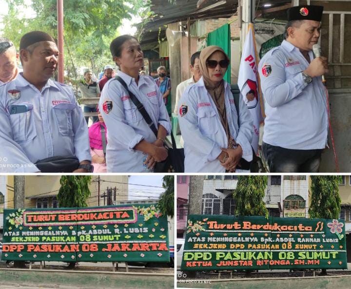 DPD Pasukan 08 Sumut Hadiri Takziah Malam Ketiga ke Kediaman Alm. Abdul Rahman Lubis